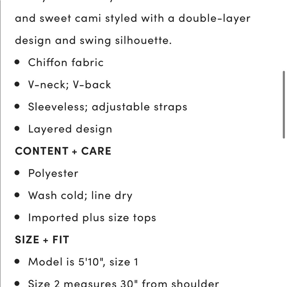 Torrid Cami - Picture 3 of 5